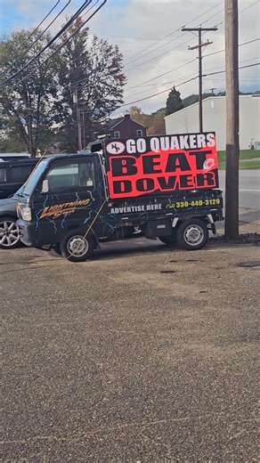 The mini truck digital billboard landed at Magoo's. ⚡️⚡️⚡️ | Lightning Signs & Decals
