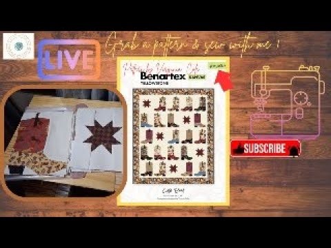 FREE FPP pattern CUTE BOOT by Virginia Cole ‪@Benartex‬ links below ( I don't use any pins)