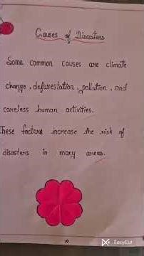 Disaster Management Project Class 9 | Flood & Earthquake | Kristal | DHF Academy