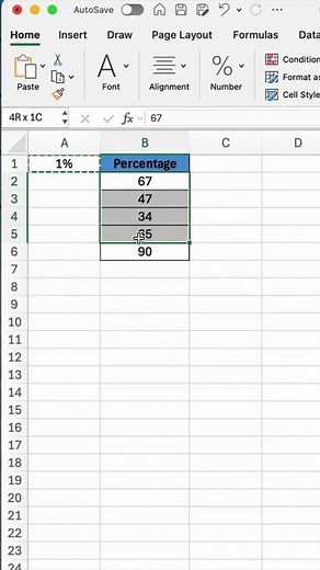 How to Calculate Percentage in Excel Easy Formula for Beginners #excel #excelshorts #exceltips
