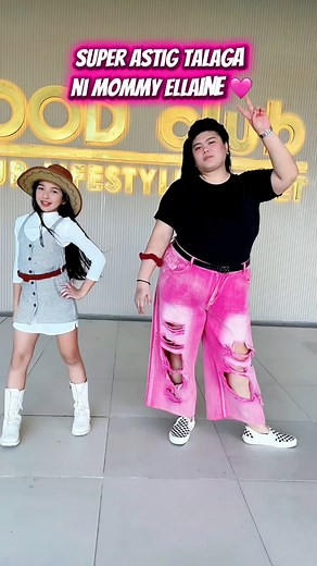 When Mommy Ellaine joins the dance floor… ibang level na ‘to #virals #dance #BrielleOnTheBeat | Elyse & Brielle