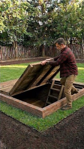 Build a Hidden Food Storage Like This 🧱
