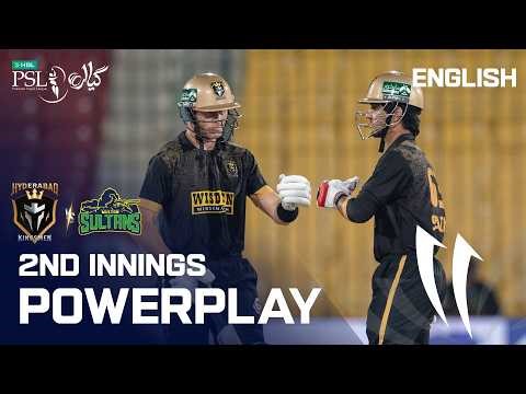 2nd Innings Powerplay | Hyderabad Kingsmen vs Multan Sultans | English | M 33 | HBL PSL 11 | MZB1K