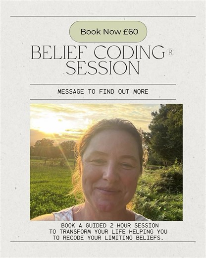 Book a session with me, I can help you to shift those limiting beliefs, feel free, reach your goals and not let anything get in your way or hold you back. Book a 2 hour guided session while prices are low. The results are fantastic. #beliefcoding® #feelfree #transformation