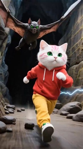 😻 Luna the Fearless Kitten Escapes a Scary Sea Cave with a Gem! 💎 #cutecats #escape #extremeaction