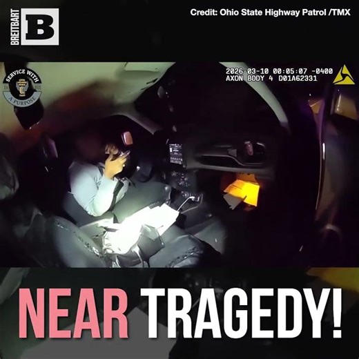 Officer Doing Traffic Stop Dodges as Driver Plows into His Patrol Car