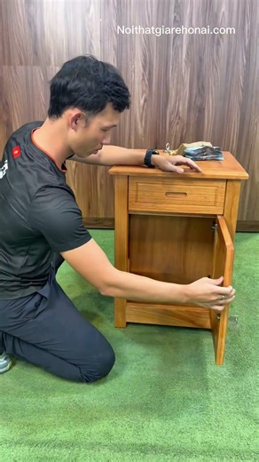 Modern Nightstand with Secret Storage Space #SecretStorage #HomeHacks #DIYProjects #ASMR