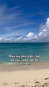 43K views · 702 reactions | They say this is AI… but it’s 100% real! ✈️ See the magic of Maho Beach for yourself—only at Princess Juliana! #NotAI #MahoBeach #SXM #AviationThrill #sxmairport  @914.aviation | Princess Juliana International Airport - St. Maarten | Facebook
