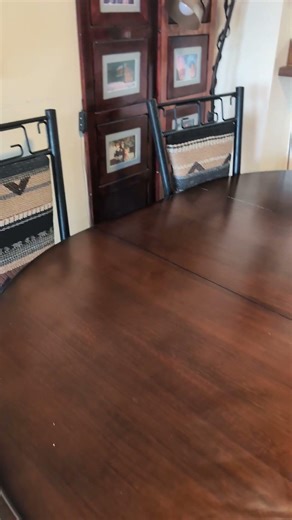 I finally Cleaned off my Dining room table! 😁 Let's not talk about where it went...