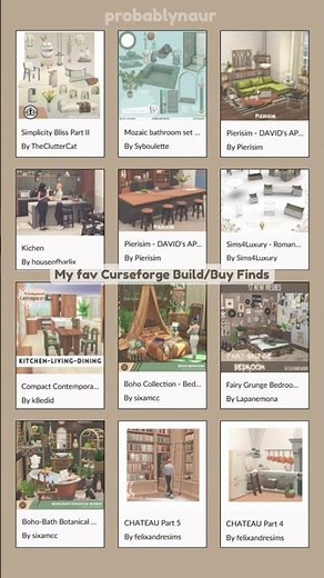 CurseForge Build/Buy for Sims 4 CC! #sims #sims4 #sims4cc #sims4mods