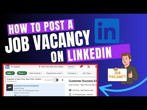 How to post a job vacancy on LinkedIn