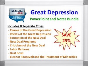 Great Depression PowerPoint and Notes Bundle