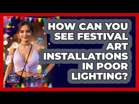How Can You See Festival Art Installations In Poor Lighting? - We Go To Festivals