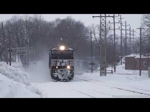 Snow Train Journey Through Winter Wonderland