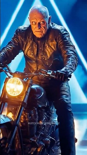 Old Man Turning into Ghost Rider on a Burning Motorcycle #AGT 2025