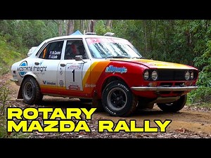 Awesome Footage throwing a Mazda RX2 down rally dirt stages