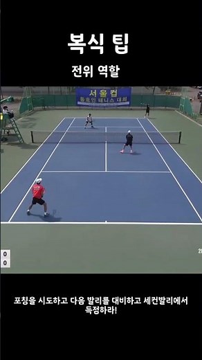 Doubles Tip - Net Role! #Tennis #TennisLesson #tennis #sports