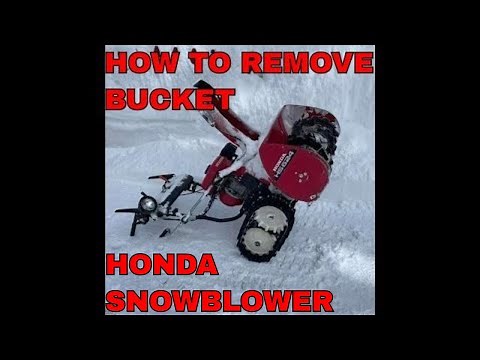 How To Replace Belts Honda Snowblower Removing Auger Housing/ Bucket