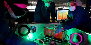 First light at the most powerful laser in the U.S.