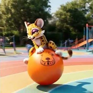 Clawroline's bouncy Retro space hopper