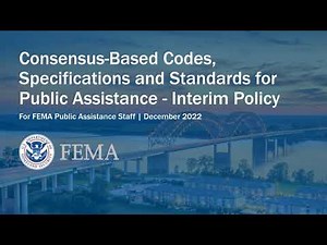 Consensus-Based Codes, Specifications and Standards Interim Policy and Grants Portal Demonstration