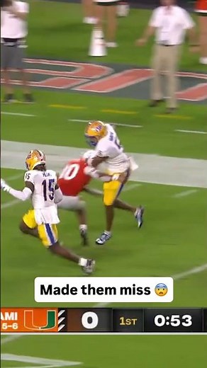 Pitt vs. Miami classic 🤯 #pittpanthers #accfootball #collegefootball #football #cfb #sports #h2p