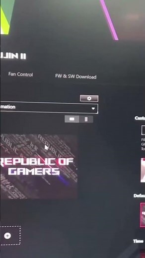 How to change Asus ROG Strix Ryujin II Cooler Custom Display Animation