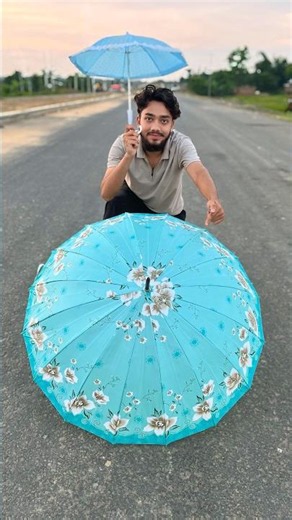 Small 3 Umbrella Vs Traditional Umbrella Unboxing 😍