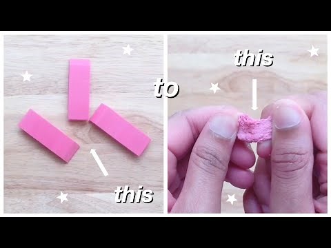 how to make a KNEADED ERASER out of a regular eraser