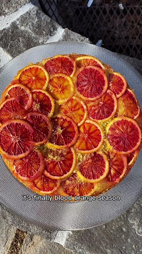 Delicious Blood Orange Olive Oil Upside-Down Cake Recipe