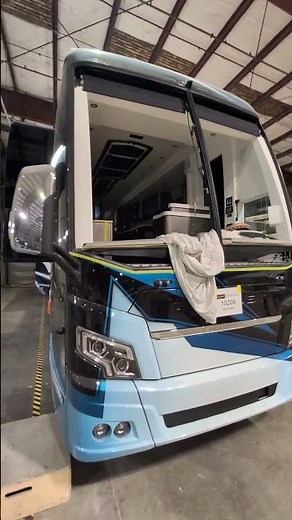 Sneak Preview of a Brand new Prevost Millenium Luxury Coach that is in production at the factory!