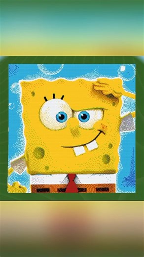 SpongeBob pixel art 🎭#shorts #minecraft