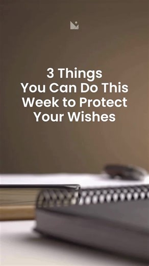 🛡️ 3 Things You Can Do This Week to Protect Your Wishes Most people think estate planning happens “someday.” But protecting your wishes starts with small steps — not paperwork. Try this: 1️⃣ Choose your people. Decide who you trust to make decisions and handle things if something happens. 2️⃣ Write it down (even imperfectly). List accounts, insurance, contacts, and key wishes. It doesn’t have to be perfect — it just has to exist. 3️⃣ Start the conversation. Tell at least one person where your i