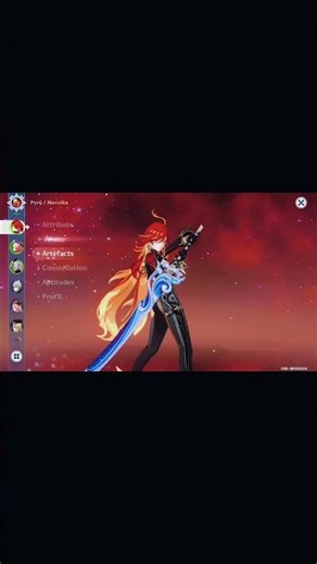 Pyro archon build🪼🎧🪼 #genshinimpact #mauvika