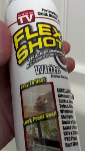 Flex Seal - Flex Shot - Never Caulk Again - No mold, cracking, discoloration #flexseal #flexshot