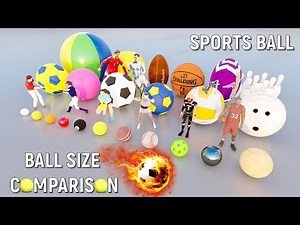 🏀🎱⚽️Ball Size Comparison 🏈🥎🏉
