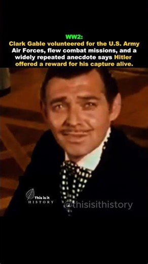 Clark Gable WW2: From Movie Star to War Hero #shorts #viral #ww2 #clarkgable