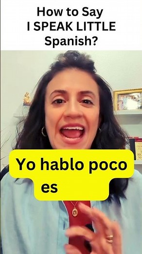 I SPEAK LITTLE SPANISH. Learn Spanish.