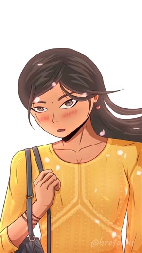 when you saw her first time💝 #love #romantic #animation #shorts