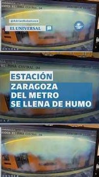 Caída de bastón provoca arco eléctrico y humo en Línea 1 del Metro #shorts