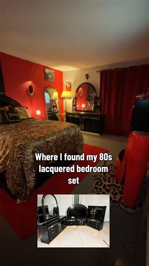 80s Lacquered Bedroom Furniture Finds
