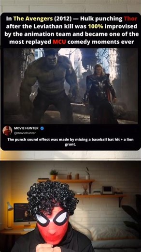 The Avengers (2012) | Hulk Punches Thor | 10s Legendary Comedy Moment 😂💥 #spiderman