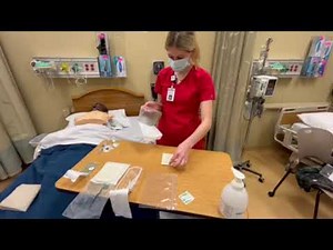 CVC dressing change and flush