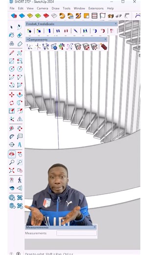 13K views · 110 reactions | Learn How to Design a Staircase in SketchUp Using the Fredo and sketchplus Plugins Staircase Skeechup Interior design #sketchup #staircase #nicetower #nice_tower #architect | Nice Tower Pro | Facebook