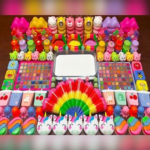 4.9M views · 67K reactions | Relaxing foam piping bag - Mixing Random Things Into Glossy Slime- Satisfying Slime | Elsa Slime | Facebook