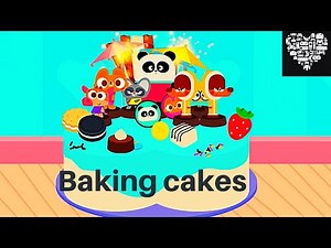 Play Fun LEARN CAKE COOKING kids games cakes bakery LINGOKIDS app