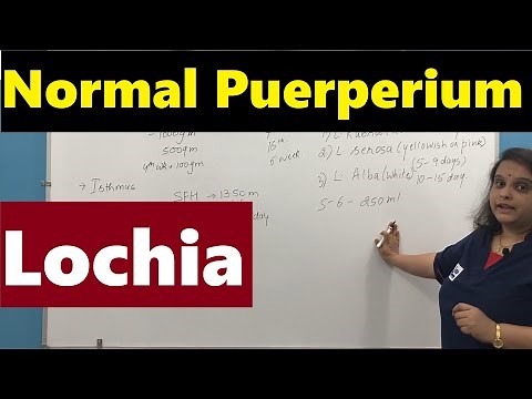 Normal Puerperium | Lochia | Involution | Nursing Lecture