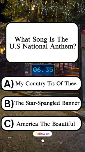 What Song Is the U.S National Anthem? #usaquiz #unitedstatesofamerica #unitedstates #Shorts