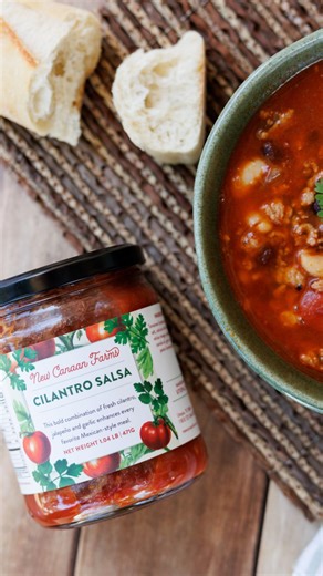 A simple, comforting way to cook with salsa when the weather turns chilly. This bean, turkey, and vegetable soup gets a fresh lift from our Cilantro Salsa and comes together easily with pantry staples. Try swapping in Verde Chili Salsa for a tomatillo twist, Demon Salsa if you like extra heat, or Black Bean & Corn Salsa for a heartier, veggie-packed version. Perfect for weeknight dinners and leftover lunches. 🍅 Get the Recipe Here: https://newcanaanfarms.com/blogs/recipes/healthy-harvest-soup |