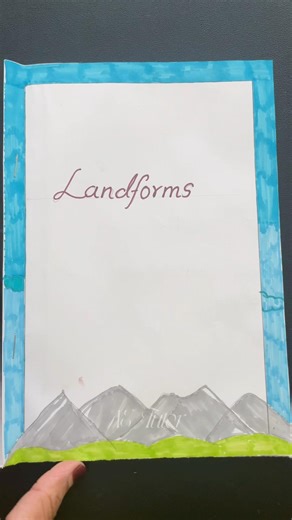 Landforms Flipbook for Kids 🌍 | Easy School Project
